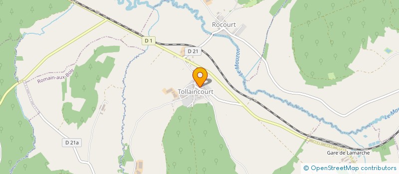 localisation de l'entreprise MONSIEUR VINCENT COYER  TOLLAINCOURT