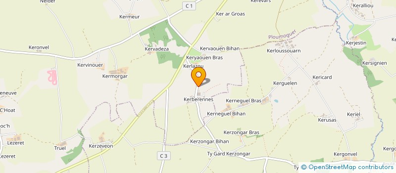 localisation de l'entreprise MONSIEUR VINCENT COZIEN  PLOUMOGUER