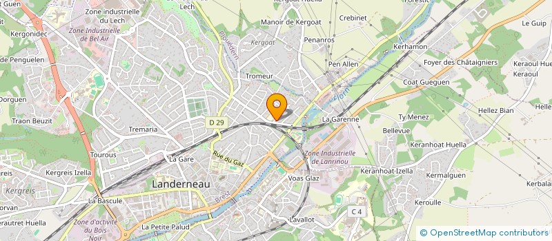 localisation de l'entreprise MONSIEUR VINCENT CRENN  LANDERNEAU