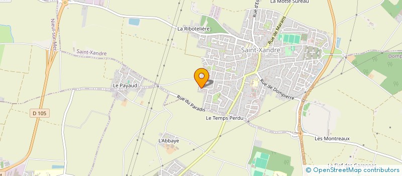 localisation de l'entreprise MONSIEUR VINCENT CREPIN  SAINT-XANDRE