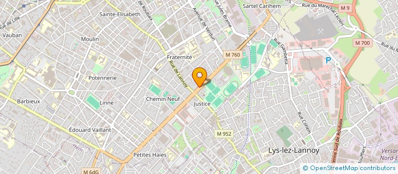 localisation de l'entreprise MONSIEUR VINCENT CRUNELLE  ROUBAIX