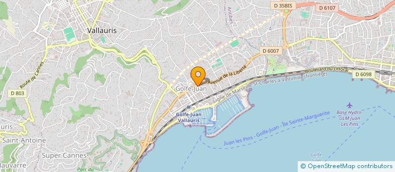 localisation de l'entreprise MONSIEUR VINCENT CRUPI  VALLAURIS