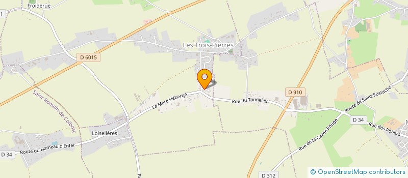 localisation de l'entreprise MONSIEUR VINCENT CUFFEL  LES TROIS-PIERRES