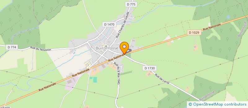 localisation de l'entreprise MONSIEUR VINCENT CUNOT  BUIRONFOSSE