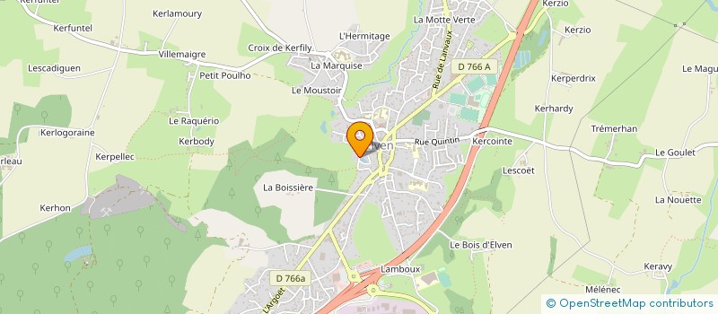 localisation de l'entreprise MONSIEUR VINCENT DACQUAY  ELVEN