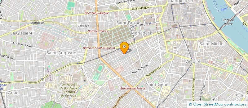 localisation de l'entreprise MONSIEUR VINCENT DANIEL  BORDEAUX