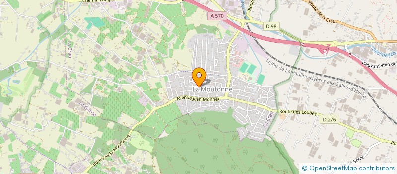 localisation de l'entreprise MONSIEUR VINCENT DANIEL  LA CRAU