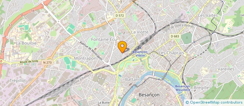 localisation de l'entreprise MONSIEUR VINCENT DANIEL MUDRY  BESANCON