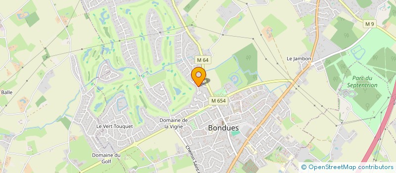 localisation de l'entreprise MONSIEUR VINCENT DAUBIGNY  BONDUES