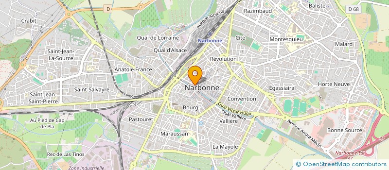 localisation de l'entreprise MONSIEUR VINCENT DAVELUY  NARBONNE