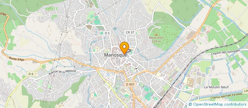 localisation de l'entreprise MONSIEUR VINCENT DAVID  MANOSQUE