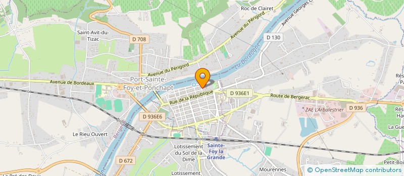 localisation de l'entreprise MONSIEUR VINCENT DE BUDT  SAINTE-FOY-LA-GRANDE