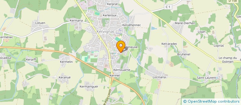 localisation de l'entreprise MONSIEUR VINCENT DE LA PLAZA  KERVIGNAC