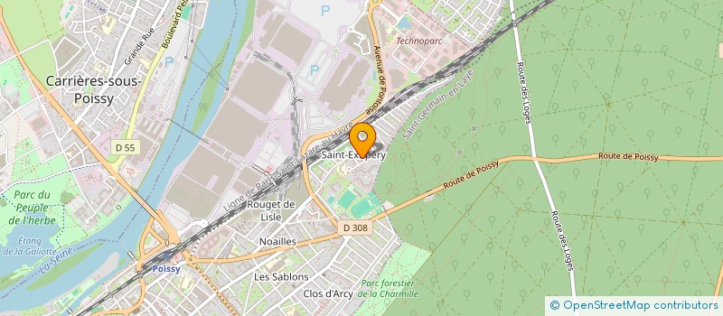 localisation de l'entreprise MONSIEUR VINCENT DE LOUVIGNY à POISSY