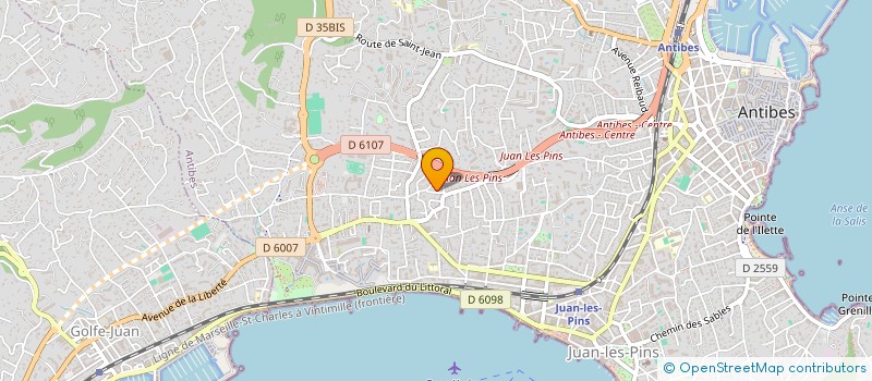 localisation de l'entreprise MONSIEUR VINCENT DE VOS à ANTIBES