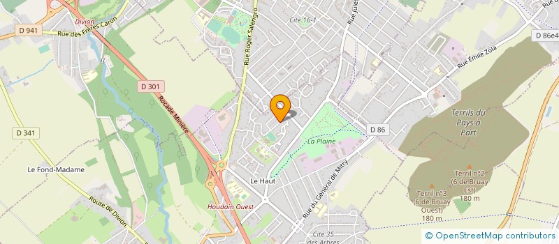 localisation de l'entreprise MONSIEUR VINCENT DE WYSE  HOUDAIN