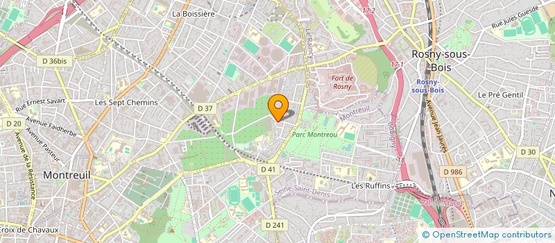 localisation de l'entreprise MONSIEUR VINCENT DEBATS  MONTREUIL