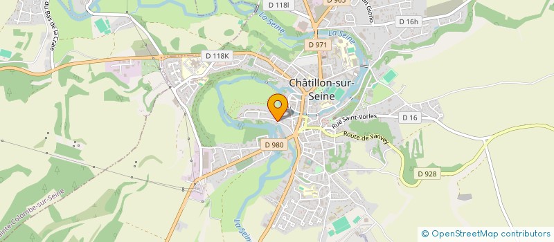 localisation de l'entreprise MONSIEUR VINCENT DEBAVELAERE  CHATILLON-SUR-SEINE