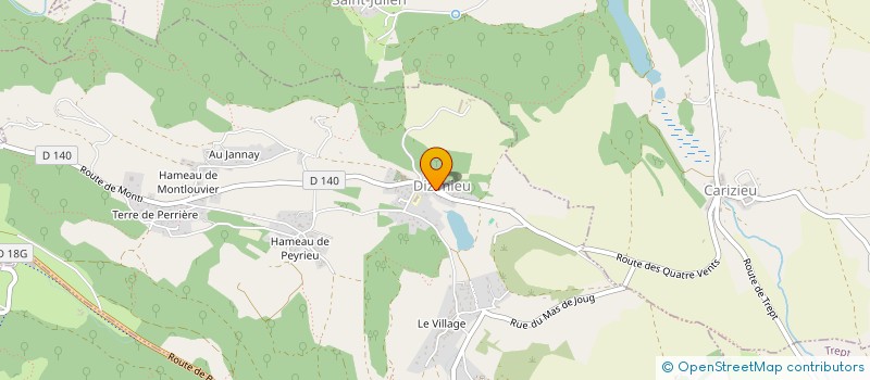 localisation de l'entreprise MONSIEUR VINCENT DEBRAY  DIZIMIEU