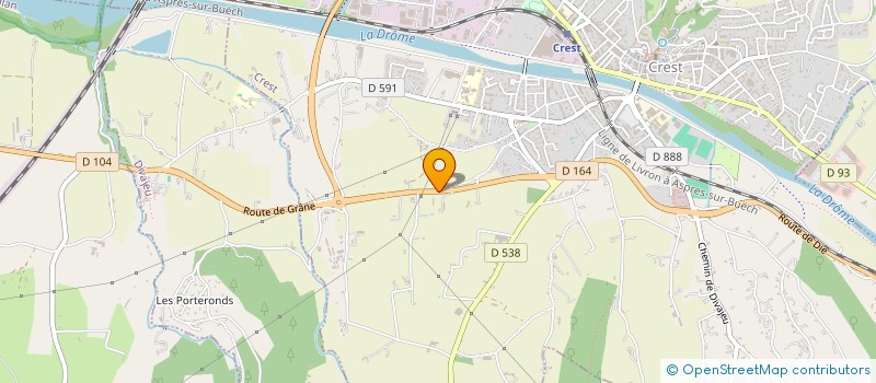 localisation de l'entreprise MONSIEUR VINCENT DEBUIRE  CREST