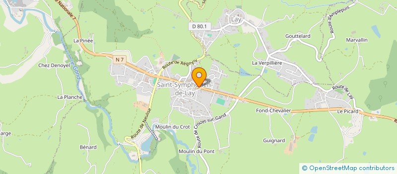 localisation de l'entreprise MONSIEUR VINCENT DECHAUD  SAINT-SYMPHORIEN-DE-LAY