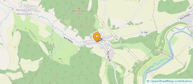 localisation de l'entreprise MONSIEUR VINCENT DECHAUME  AGEY