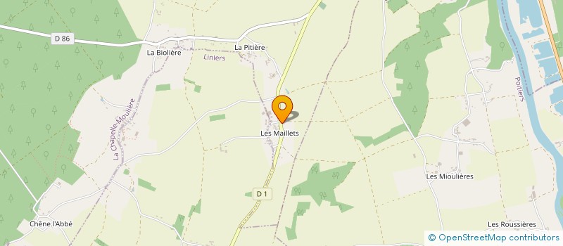 localisation de l'entreprise MONSIEUR VINCENT DECOBERT à LA CHAPELLE-MOULIERE