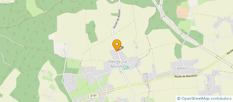 localisation de l'entreprise MONSIEUR VINCENT DELARUE  ILLEVILLE-SUR-MONTFORT