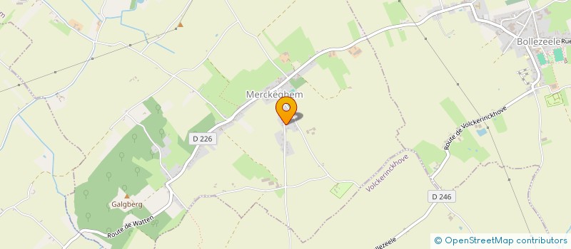 localisation de l'entreprise MONSIEUR VINCENT DELATTRE  ZEGERSCAPPEL