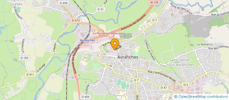 localisation de l'entreprise MONSIEUR VINCENT DELEURENCE  AVRANCHES