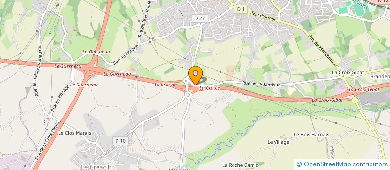 localisation de l'entreprise MONSIEUR VINCENT DELEURME  TREGUEUX