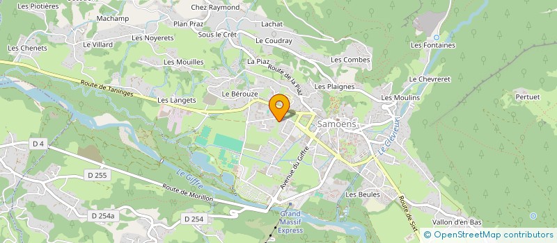 localisation de l'entreprise MONSIEUR VINCENT DELORME  SAMOENS