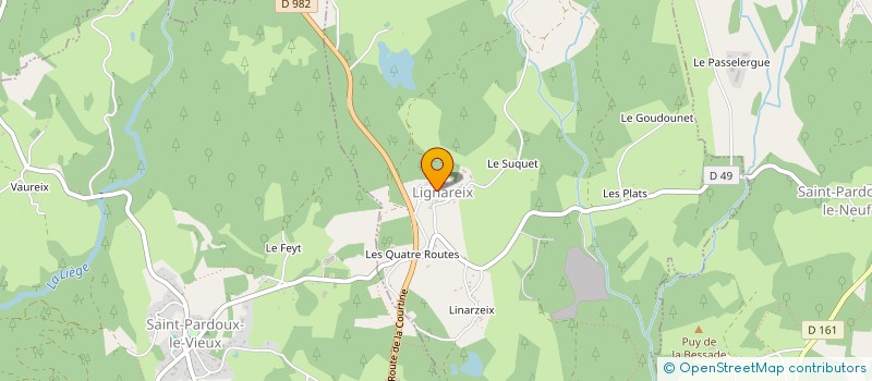 localisation de l'entreprise MONSIEUR VINCENT DELPECH  LIGNAREIX