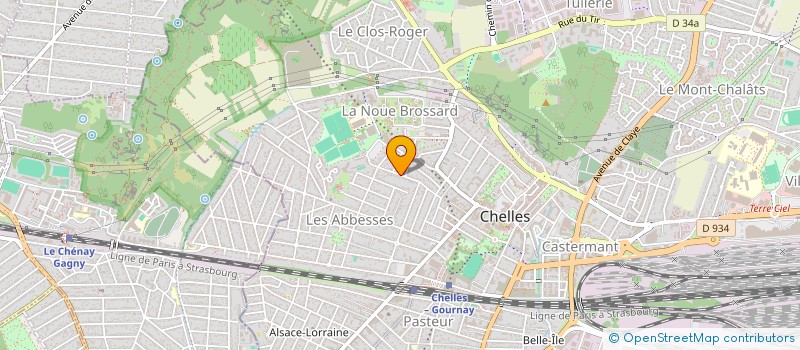 localisation de l'entreprise MONSIEUR VINCENT DELPORTE  CHELLES