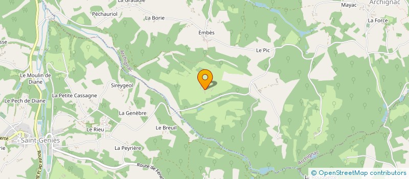 localisation de l'entreprise MONSIEUR VINCENT DEMONT  ARCHIGNAC