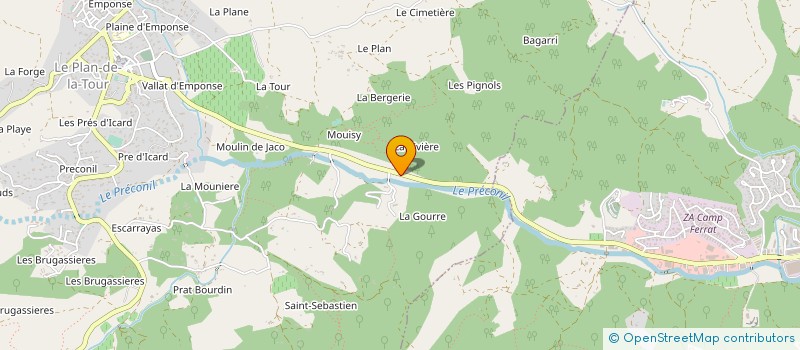 localisation de l'entreprise MONSIEUR VINCENT DENIS  LE PLAN-DE-LA-TOUR