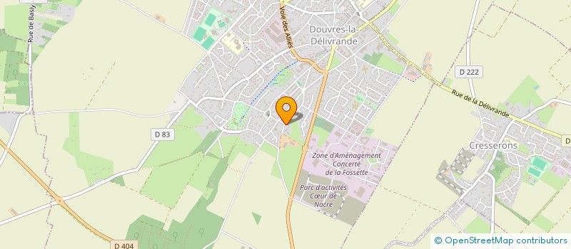 localisation de l'entreprise MONSIEUR VINCENT DENIS  DOUVRES-LA-DELIVRANDE