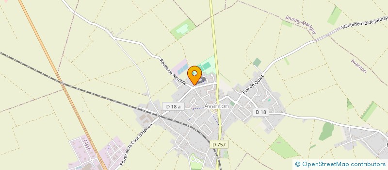 localisation de l'entreprise MONSIEUR VINCENT DENOUE  AVANTON
