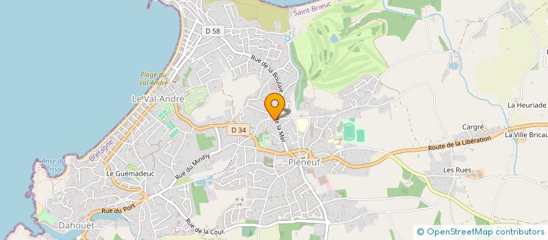 localisation de l'entreprise MONSIEUR VINCENT DEQUAIRE  PLENEUF-VAL-ANDRE