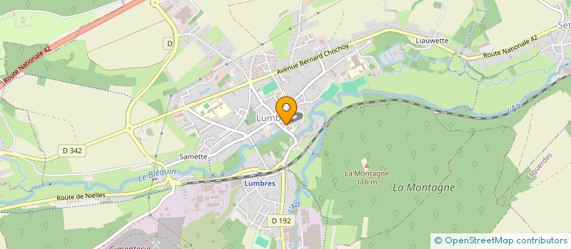 localisation de l'entreprise MONSIEUR VINCENT DEQUIDT  LUMBRES