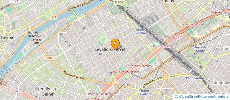 localisation de l'entreprise MONSIEUR VINCENT DEROUSSENT à LEVALLOIS PERRET