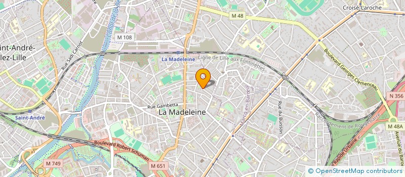 localisation de l'entreprise MONSIEUR VINCENT DESPRETS  LA MADELEINE