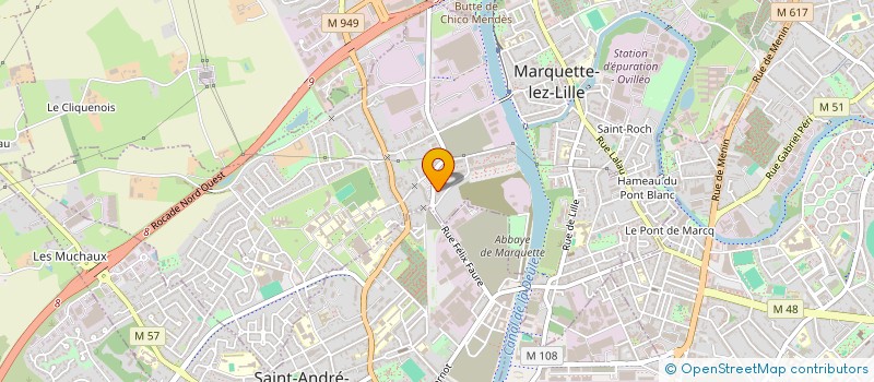 localisation de l'entreprise MONSIEUR VINCENT DESSAIN  MARQUETTE-LEZ-LILLE