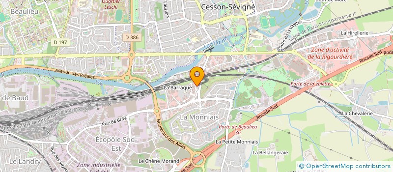 localisation de l'entreprise MONSIEUR VINCENT DESVAUX DE MARIGNY  CESSON-SEVIGNE