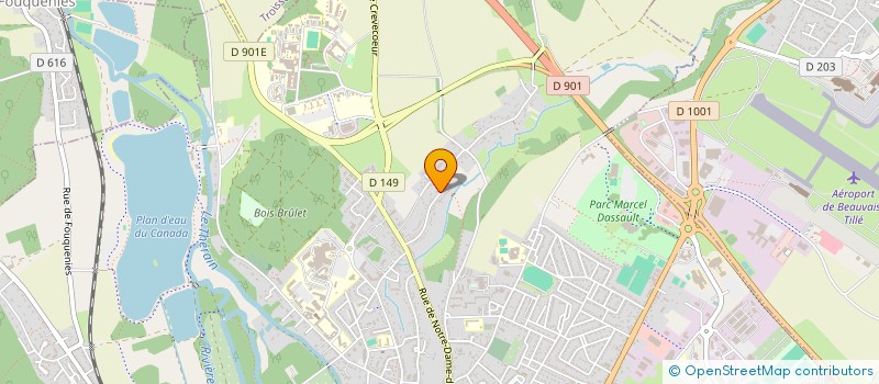 localisation de l'entreprise MONSIEUR VINCENT DETREZ  VALDAMPIERRE