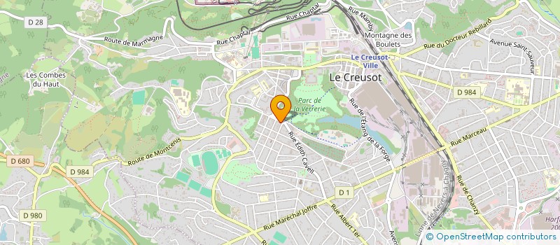 localisation de l'entreprise MONSIEUR VINCENT DI FIORE  LE CREUSOT