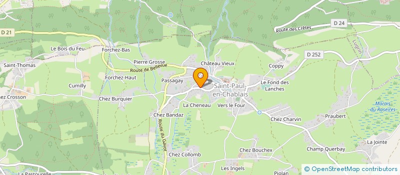 localisation de l'entreprise MONSIEUR VINCENT DIEZ  SAINT-PAUL-EN-CHABLAIS