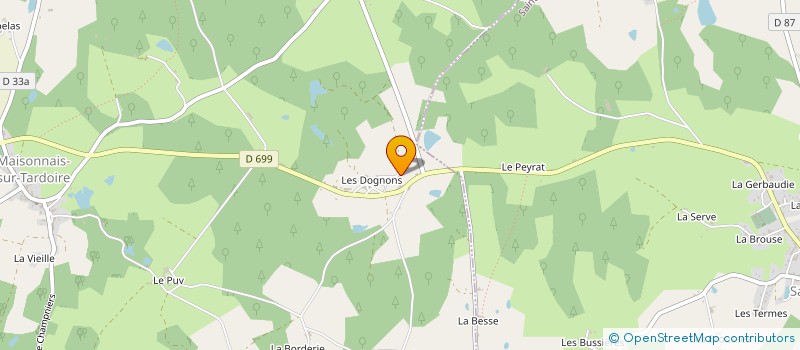 localisation de l'entreprise MONSIEUR VINCENT DIGAUD à MAISONNAIS-SUR-TARDOIRE