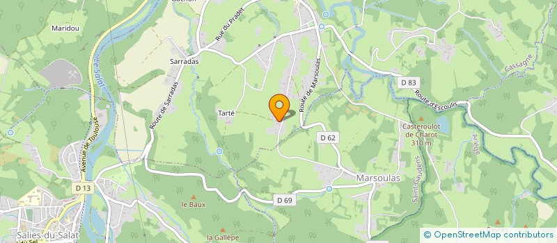 localisation de l'entreprise MONSIEUR VINCENT DINNAT  CASSAGNE