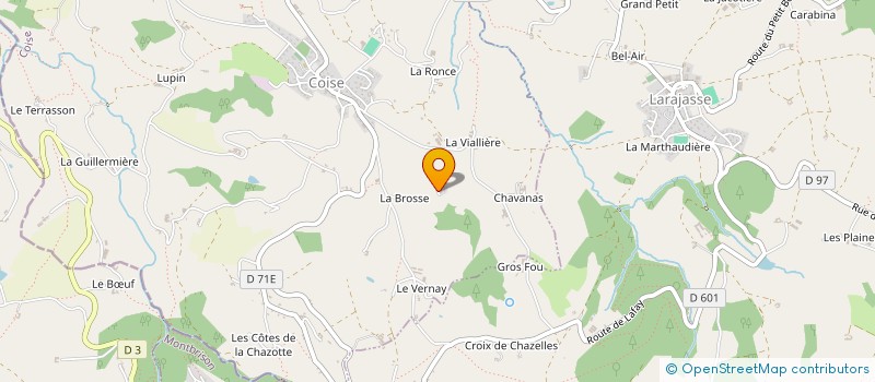 localisation de l'entreprise MONSIEUR VINCENT DONDE  COISE